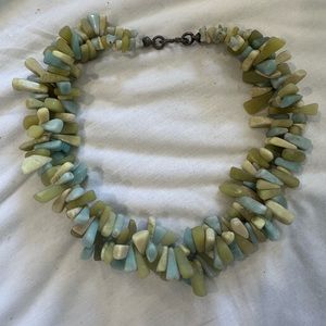 Multi layer stone necklace
